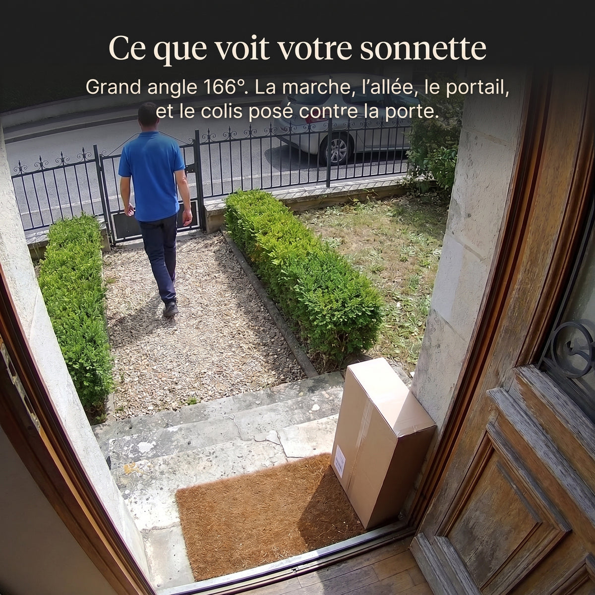 Sonnette vidéo sans fil sans abonnement — Voyez qui sonne où que vous soyez